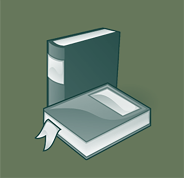 Icon for Featured Stories shows two books