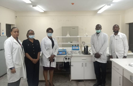 Photo of UNILAG's Electrospinning Laboratory for transdermal and vaginal products in the Department of Pharmaceutics and Pharmaceutical Technology